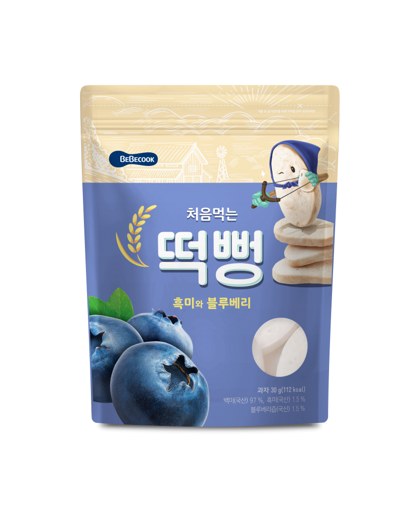 【BEBECOOK】寶膳 嬰幼兒藍莓初食綿綿米餅(30g)
