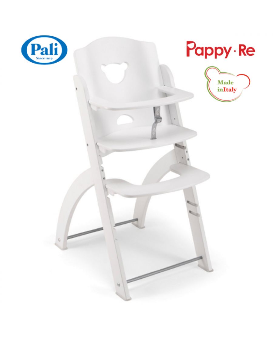 義大利Pali Pappy Re 兒童成長椅-單椅-白