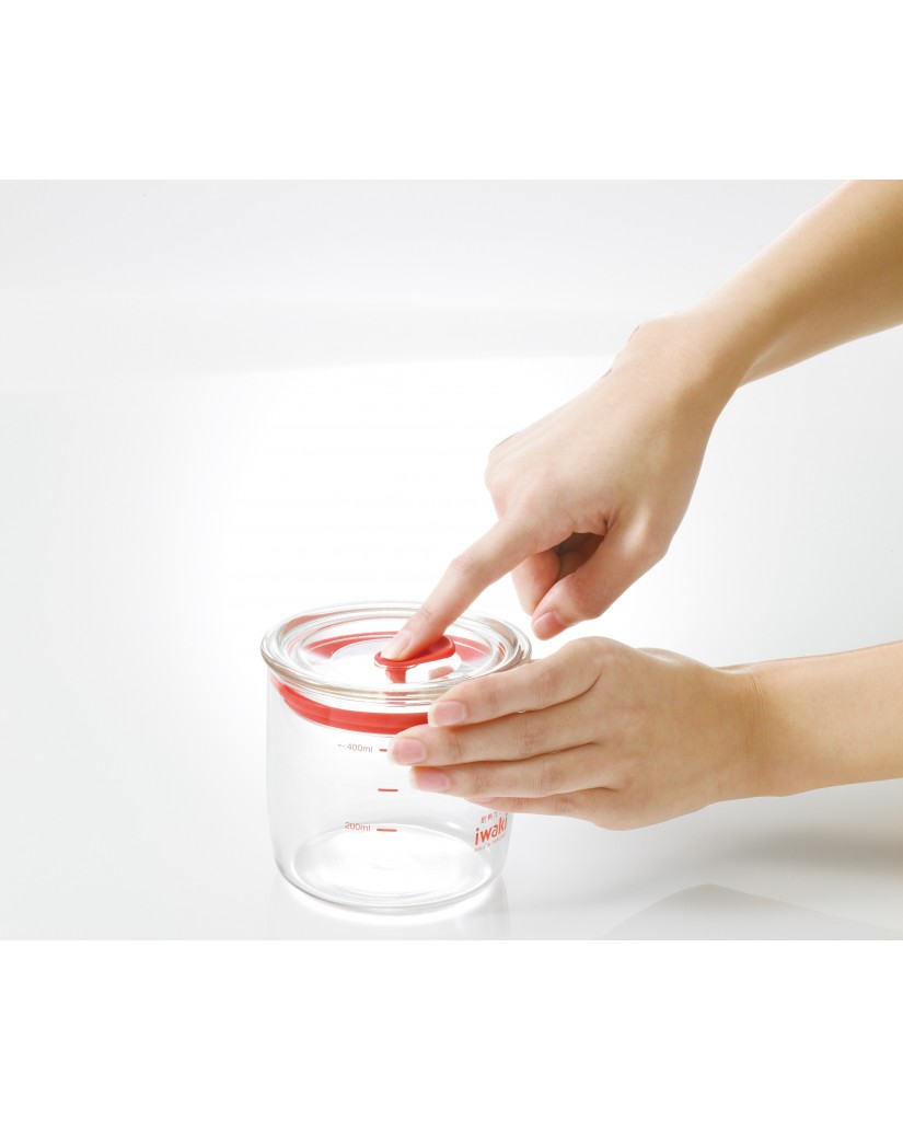 日本iwaki 耐熱玻璃微波密封罐1.45L